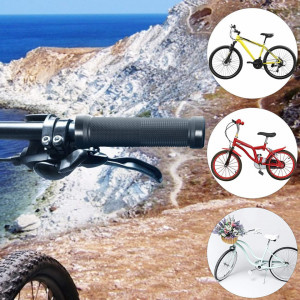Set de 4 mansoane cu capace pentru bicicleta si 2 curele pentru pedale LOPOTIN, cauciuc/textil, negru - Img 7