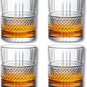 Set de 4 pahare de whisky SkySnow, sticla, transparent, 9,5 X 8 cm, 310 ml - Img 1