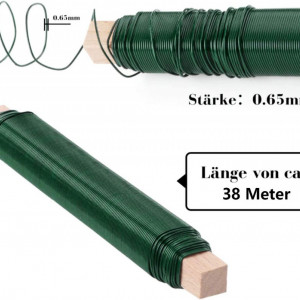 Set de 5 role de sarma pentru gradina/mestesuguri MAXEE, verde, metal, 0,65 x 35 m - Img 6