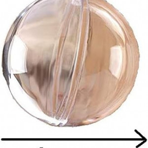 Set de 50 globuri de umplere pentru Craciun FAIRY TAIL, plastic, transparent, 4 cm