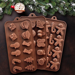 Set de 6 forme pentru bomboane/ciocolata KITCHENATICS, silicon, maro, 21 x 10 cm - Img 5