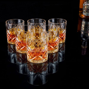 Set de 6 pahare de Whiskey Lanfula, sticla, transparent, 300 ml - Img 8