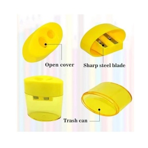 Set de 8 ascutitoare pentru creioane wirlColor, plastic, multicolor, 4 x 2,5 x 5 cm/5 x 2,5 x 5,5 cm