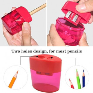 Set de 8 ascutitoare pentru creioane wirlColor, plastic, multicolor, 4x2,5x5cm/5x2,5x5,5cm