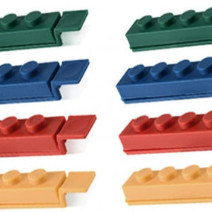 Set de 8 cleme pentru etansare Hoshen, plastic, multicolor, 12 x 1.8 cm - Img 1