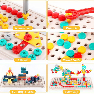 Set de constructie pentru copii Jigsaw, 246 piese, plastic, multicolor - Img 6