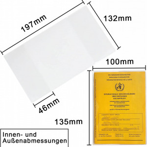 Set de coperti pentru carnet/certificat Boyigog, 10 piese, transparent, PVC, 100 x 140 mm - Img 6