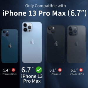 Set de husa si 3 folii de protectie pentru iPhone 13 Pro Max, sticla securizata/silicon, transparent, 6,7 inchi