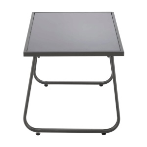 Set mobilier de gradina si terasa HM Conor, metalic, textilena, cu canapea, fotolii si masuta cafea, 4 persoane, gri inchis - Img 3