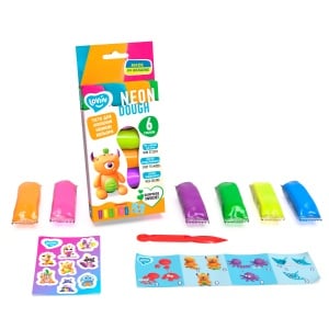 Set plastilina Lovin 6pcs*15gr - Neon - Img 2