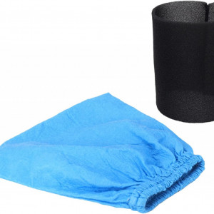 Set sac uscat si sac umed pentru aspirator MV1 WD1 WD2 WD3 Coairrwy, spuma/textil, negru/albastru