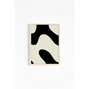 Set tablou decorativ Re-Bloom, MDF/lemn masiv, alb/natur/negru, 50 x 70 cm - Img 4