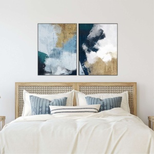 Set tablouri decorative Re-Bloom, 2 piese, MDF, multicolor, 40 x 60 cm - Img 3