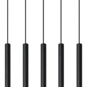 Sollux Lighting Pastelo lampa suspendata 5x40 W, negru - Img 2