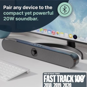 Soundbar, Atlas, Bluetooth, PC, Wireless, AUX, 20 W, negru - Img 3