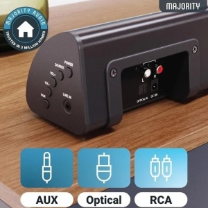 Soundbar cu Subwoofer integrat, Majority, Snowdon, 2.1, Bluetooth, PC, Wireless, AUX, 120 W, negru, Resigilat, Grad A - Img 2