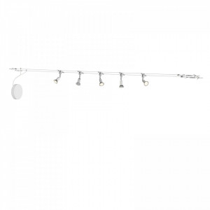 Spoturi Rope, LED, metal/plastic, crom/argintiu, 500 x 13,3 x 15 cm - Img 1