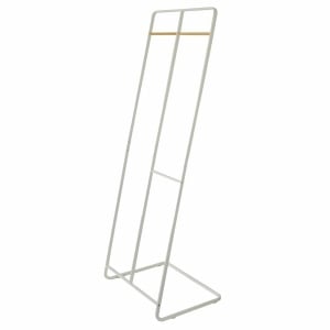 Stand pentru haine Tower, metal/lemn, alb/natur, 61 x 163 x 45 cm