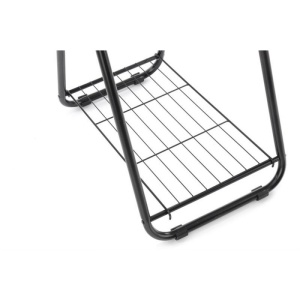 Stender cu suport dublu de pantofi HM WU29, 93x57x166 cm, negru - Img 3