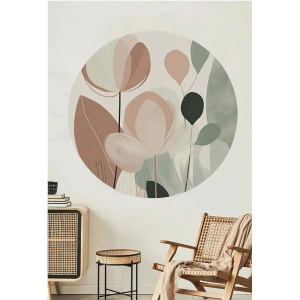 Sticker de perete Re-Bloom, model floral, vinil, multicolor, 78 cm - Img 2