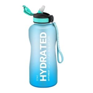 Sticla de apa pentru sport MyForest, silicon, albastru, 2,2 L