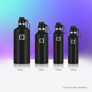 Sticla din otel inoxidabil IRON °FLASK, rece 24 ore / cald 12 ore, izolata, violet/albastru, 700 ml - Img 2