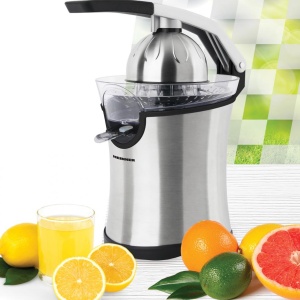 Storcator de citrice Heinner AREN HCP-160SS, Putere 160W, 2 conuri, Filtru inox, Maner cu aluminiu turnat, Inox - Img 5