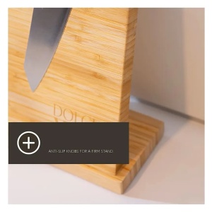 Suport magnetic pentru cutite, Dolce Mare, doua fete din bambus, XXL, 35 x 25x11 cm, Resigilat, Grad A - Img 2