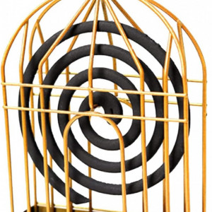 Suport pentru capcane de tantari Mecctuck, metal, auriu, 12,5 x 21 x 4,3 cm