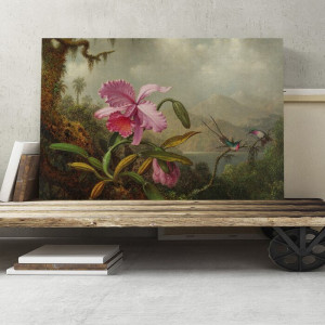 Tablou „Floare roz”, 70 x 100 cm