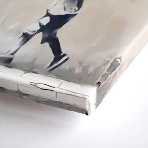 Tablou „No Ball Games” BilderKing, PVC, bej/negru, 30 x 30 cm