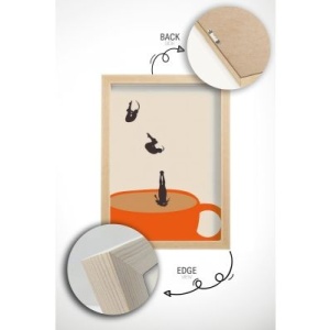 Tablou decorativ Re-Bloom, lemn masiv/MDF, multicolor, 33 x 48 cm, Resigilat, Grad B - Img 2