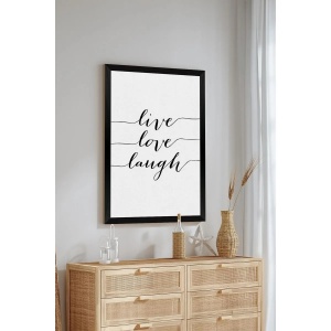Tablou decorativ Re-Bloom, MDF, alb/negru, 33 x 48 cm - Img 2