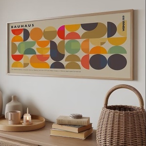 Tablou decorativ Re-Bloom, MDF/lemn masiv, multicolor, 50 x 120 cm - Img 3