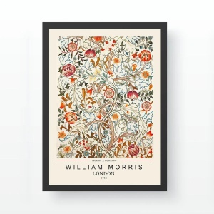 Tablou decorativ Re-Bloom, model floral, lemn, multicolor, 35 x 45 cm