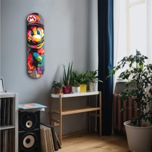 Tablou decorativ Re-Bloom, model Mario, sticla temperata, multicolor, 20 x 80 cm - Img 3