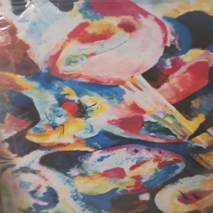 Tablou decorativ Vasili Kandinsky 70x100 cm, panza 100%, rama lemn 2.8cm, multicolor - Verificat A · Re-Bloom - Img 4