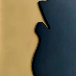Tablou TOPYAB, lemn, negru/auriu, 33 x 43 cm - Img 4