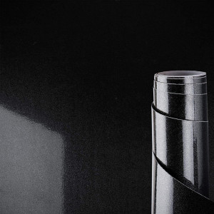 Tapet AWNIC, vinil, negru, 40 x 300 cm - Img 1