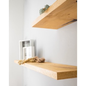 Tenabo raft perete 90x20x3 cm, MDF furnirut, stejar - Verificat A · Re-Bloom - Img 5