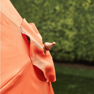 Umbrela de soare 2M, portocalie, tesatura/lemn/metal - Img 6