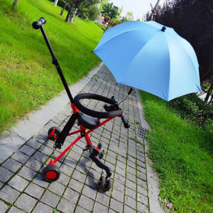 Umbrela pentru carucior STARRY CITY, poliester/otel, negru, 75 cm