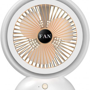 Ventilator de masa HYNXM, alb, rotatie la 180 °, LED