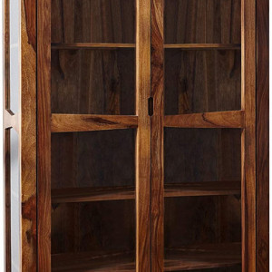 Vitrina Ancona, lemn, maro, 100 x 45 x 195 cm