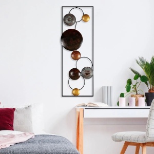 Wallxpert decor de perete metal, 32x90x4 cm, multicolor - Verificat A · Re-Bloom - Img 4