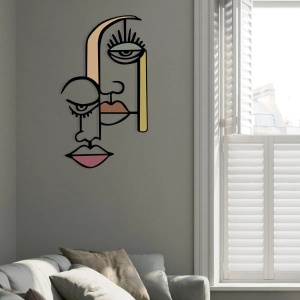 Wallxpert decor de perete metal/lemn, 68x39 cm, metal 1.20mm + lemn 3mm, multicolor - Verificat A · Re-Bloom - Img 3