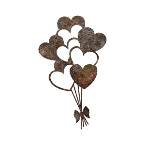 Wallxpert decor de perete metal pictat manual, 35x21 cm, grosime 1.5mm, antichizat - Verificat A · Re-Bloom