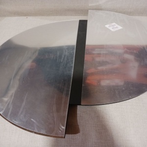 Wallxpert oglinda decorativa 44x50 cm, plexiglas 1mm, spuma EVA 10mm, banda dubla adeziva, argintiu - Verificat B · Re-Bloom - Img 4