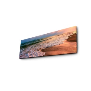 Wallxpert tablou canvas LED, 30x90 cm, panza piele de caprioara 100%, cadru lemn 3cm, iluminare LED, baterie 9V, multicolor - Verificat A · Re-Bloom - Img 2