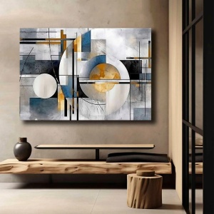 Wallxpert tablou decorativ canvas, 70x100 cm, panza 100% grosime 2.8mm, rama lemn pin 100%, multicolor - Verificat A · Re-Bloom - Img 3